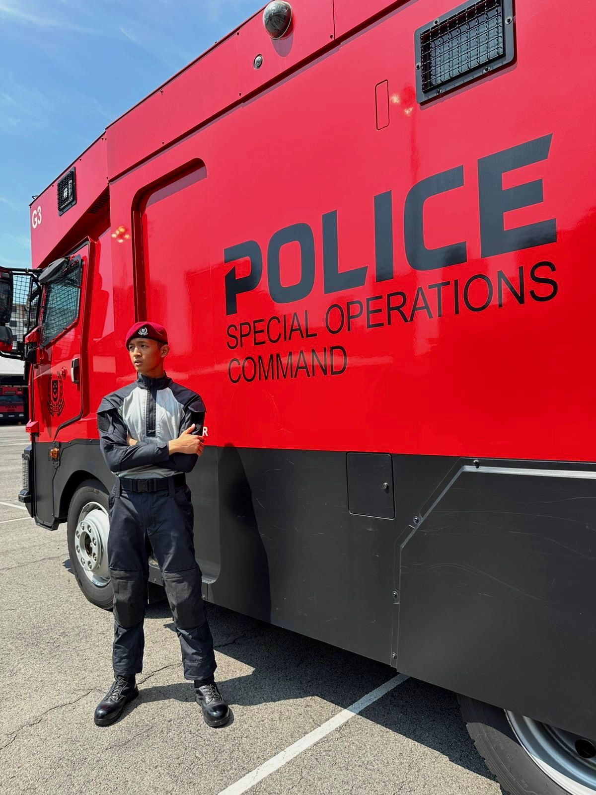 NSPI Adil Syafi Hisham — SPF Special Operations Command Red Beret